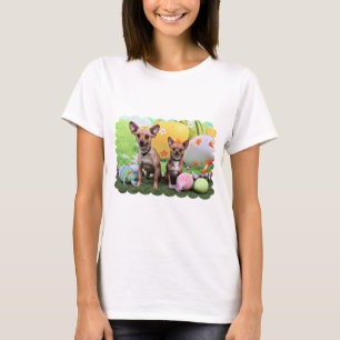 Ostern - Chipin Rockwell - Chihuahua Rambo - Mahne T-Shirt