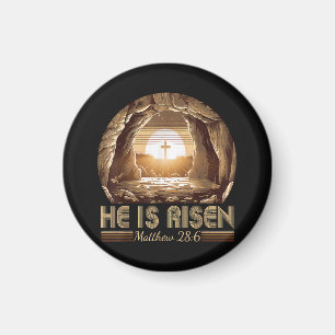 Ostern Christlich Er ist auferstanden Jesus  Magnet