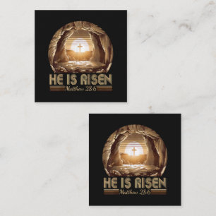 Ostern Christlich Er ist auferstanden Jesus Mitteilungskarte