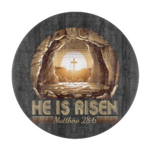 Ostern Christlich Er ist auferstanden Jesus  Schneidebrett