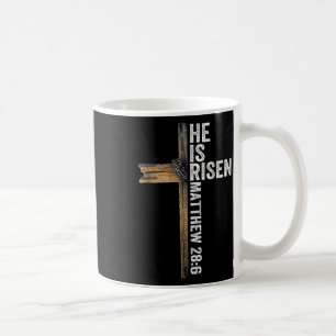 Ostern Christlich ist er riss Sun Auferstehung Män Kaffeetasse