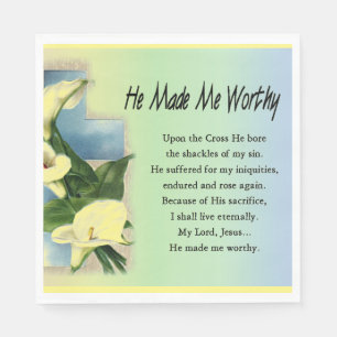 Ostern Christlich machte er mich zu einem würdigen Serviette