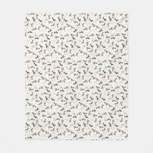 Ostern-Dackel Fleecedecke