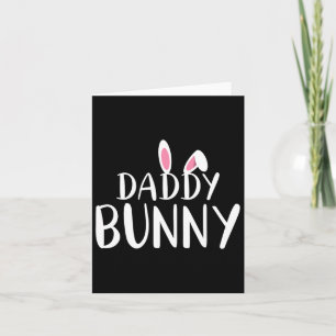 Ostern Daddy Bunny Schwangere Mama Passendes Paar Karte