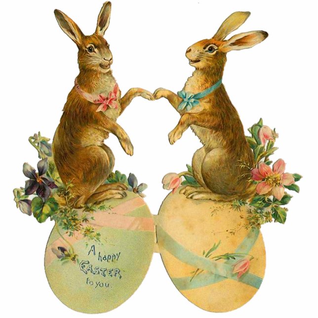 Ostern-Dekorationen Fotoskulptur Ornament (Vorne)