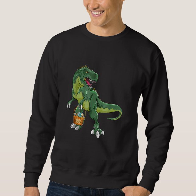 Ostern Dino Bunny Egg Hunt Dinosaur Trex Rex Rabbi Sweatshirt (Vorderseite)