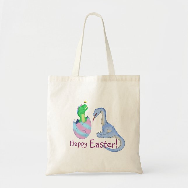 Ostern Dinos Tragetasche (Vorne)