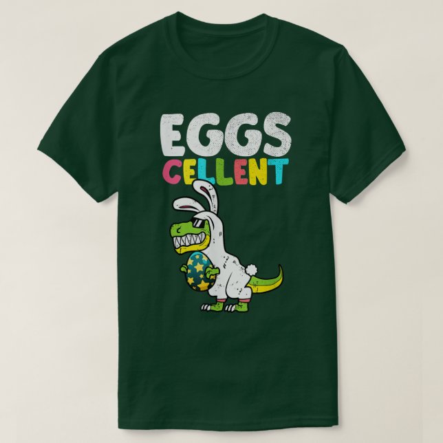Ostern Dinosaur Bunny T Re Boys Mädchen Kinder Eie T-Shirt (Design vorne)