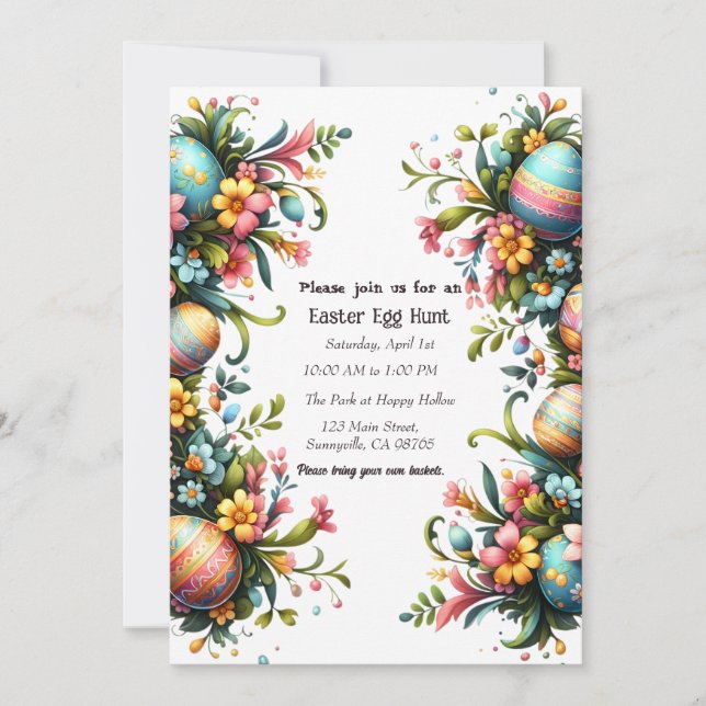 Ostern Einladung (Vorderseite)