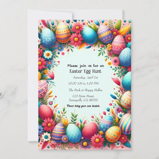 Ostern Einladung (Vorderseite)