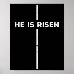 Ostern Er Ist Auferstanden Kreuz Jesus Religiöse M Poster