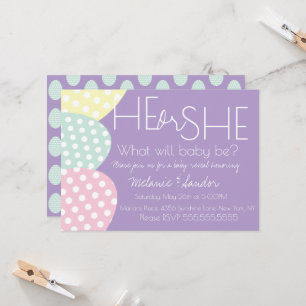 Ostern Er oder Sie Baby Reveal Baby Shower Einladung