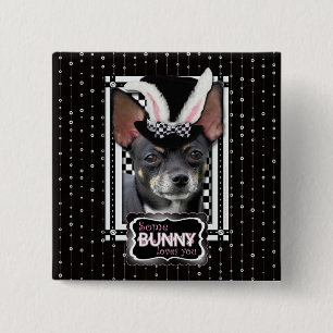 Ostern - etwas Häschen-Lieben Sie - Chihuahua Button