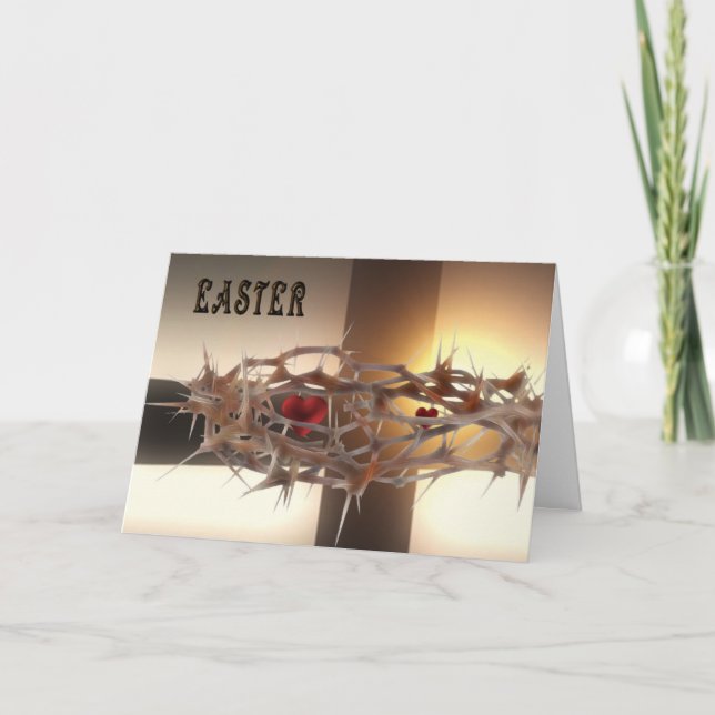Ostern! Feiertagskarte (Vorderseite)