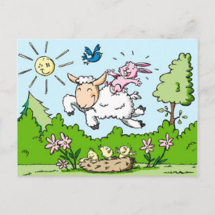 Ostern Feiertagspostkarte