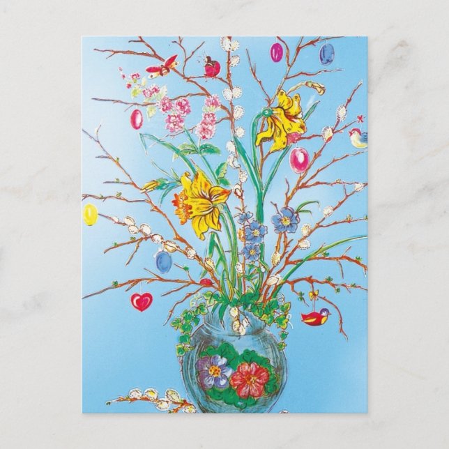 Ostern - feiertagspostkarte (Vorderseite)