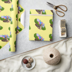 Ostern  französische Bulldogge Geschenkpapier