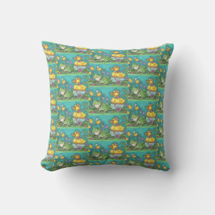 OSTERN FROSCH & ENTENPRINZ WURF KISSEN