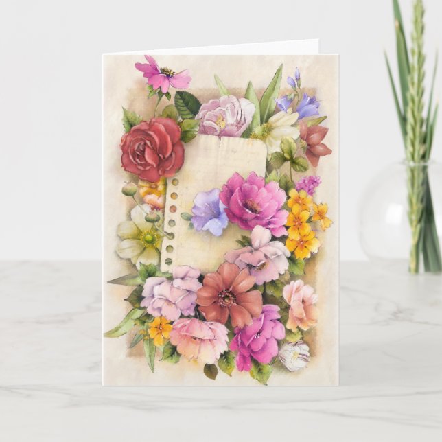 Ostern, Frühling Feiertagskarte (Vorderseite)