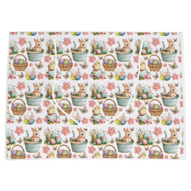 Ostern, Frühling Große Geschenktüte (Vorderseite)