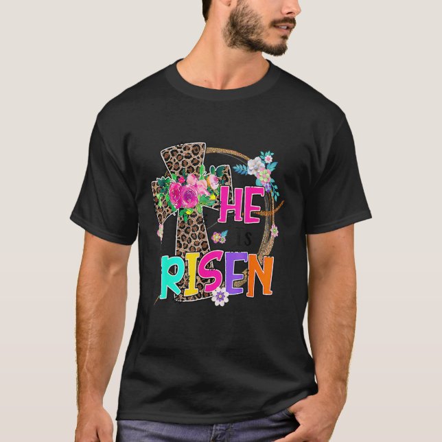 Ostern für Christliche Teen Girls Mama ist er Rise T-Shirt (Vorderseite)