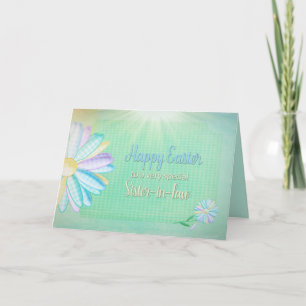 Ostern - Gingham Daisy - Schwiegervater Feiertagskarte