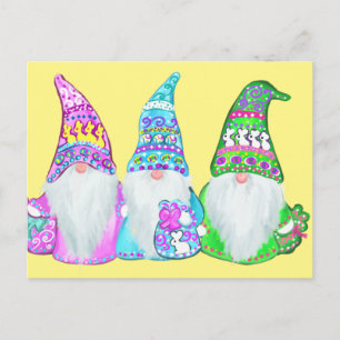 OSTERN  GNOMES POSTKARTE