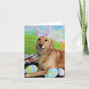 Ostern - Goldener Retriever - Molly Feiertagskarte