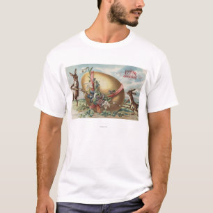 Ostern GreetingsRabbits durch ein verziertes Ei T-Shirt