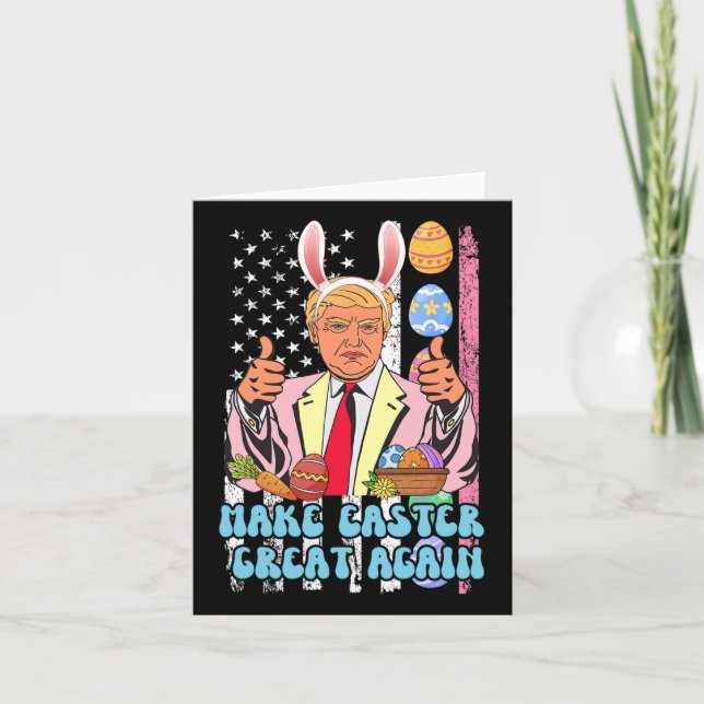 Ostern Groß wieder lustig Trump Osterhase Osterhas Karte (Vorderseite)
