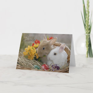 Ostern - "Happy Oaster" Baby Bunnies Feiertagskarte