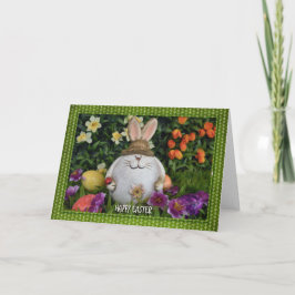 Ostern - Häschen im Gras Feiertagskarte