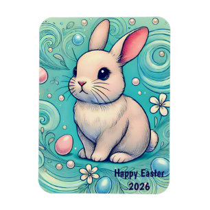 OSTERN ~ HASE ~ Flexibler Foto-Magnet Magnet