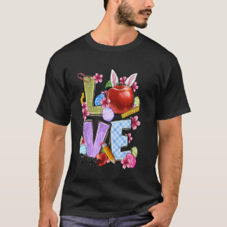 Ostern Hase Lehrer Süßer Hase Frühling Schule T-Shirt