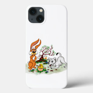 Ostern - Hündchen Kapuzinerkolben und Küken Case-Mate iPhone Hülle