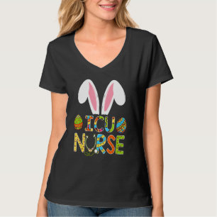 Ostern Icu Nurse Rn Bunny Oars Happy Ostereier T-Shirt