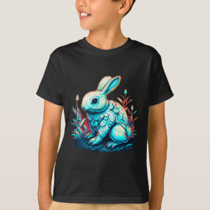 Ostern im Stil feiern Coole Bunny-Ei-Illustration T-Shirt