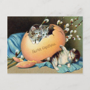 Ostern im Vintage-Stil Feiertagspostkarte