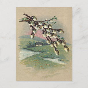 Ostern im Vintage-Stil Postkarte
