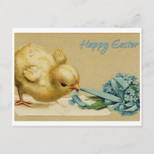 Ostern im Vintage-Stil Postkarte