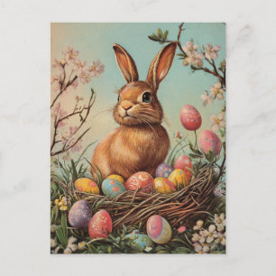 Ostern im Vintage-Stil Postkarte