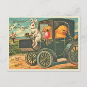 Ostern im Vintage-Stil Postkarte