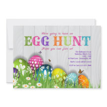 Ostern in der Garten-Einladung