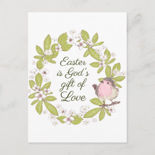 Ostern ist Gottes Geschenk der Liebe Johannes 3:16 Postkarte