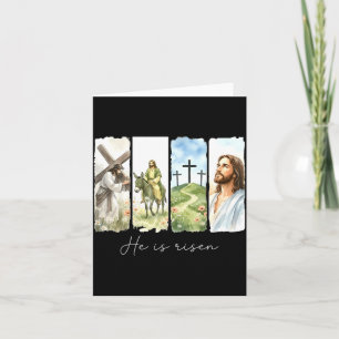 Ostern Jesus Auferstanden 4 Szenen Christliche Män Karte