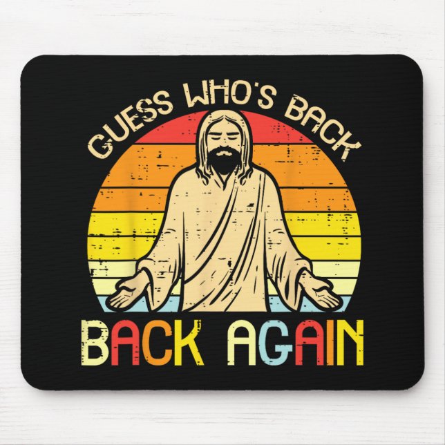 Ostern Jesus Errate Wer Ck Religiös Christlich Fra Mousepad (Vorne)