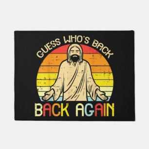 Ostern Jesus Errate Wer ist zurück Religiös Christ Fußmatte