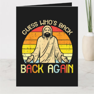 Ostern Jesus Errate Wer ist zurück Religiös Christ Karte