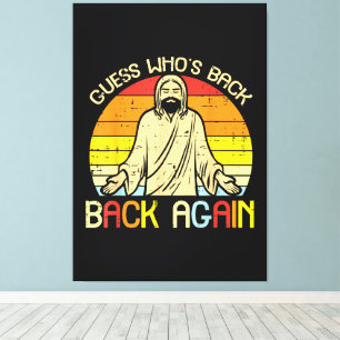 Ostern Jesus Errate Wer ist zurück Religiös Christ Leinwanddruck