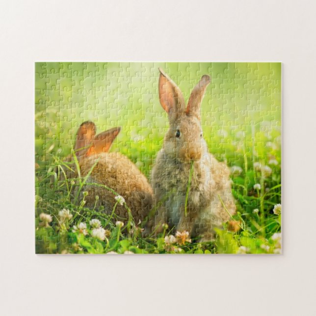 Ostern-Kaninchen Puzzle (Horizontal)